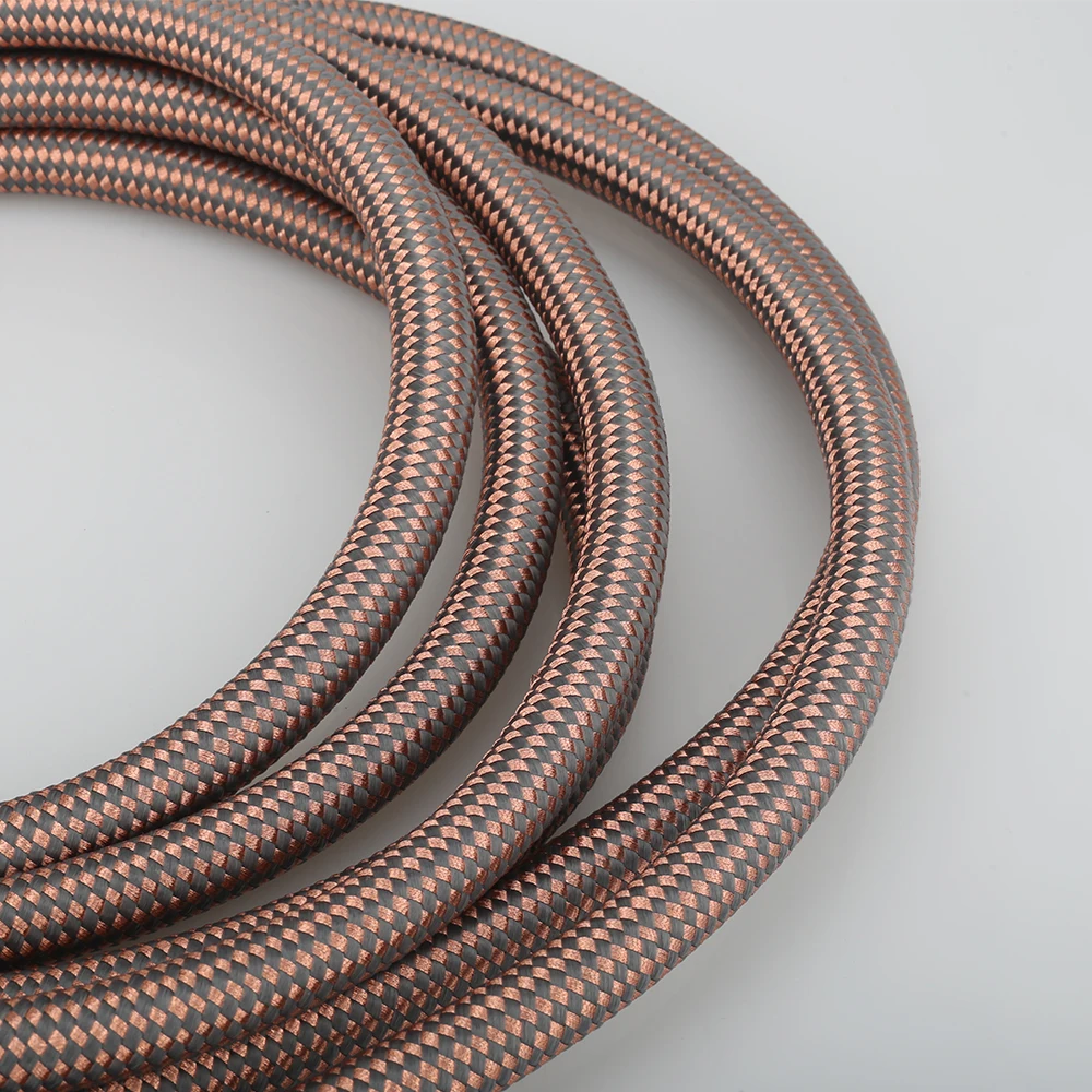 hi end hifi accuphase occ pure copper cable audio speaker cable wire with gold plated banana plug free global shipping