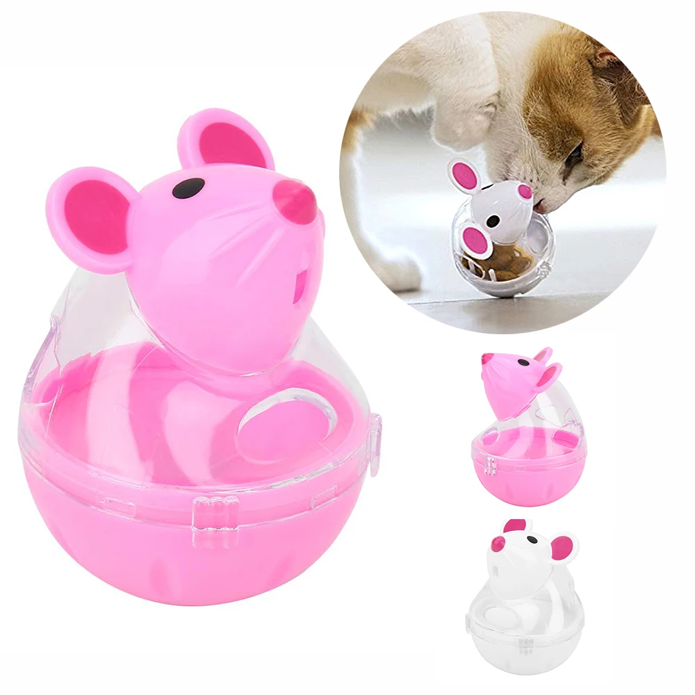 Игрушка для кошек игрушка кормушка в форме мышки мячик протекания диспенсер