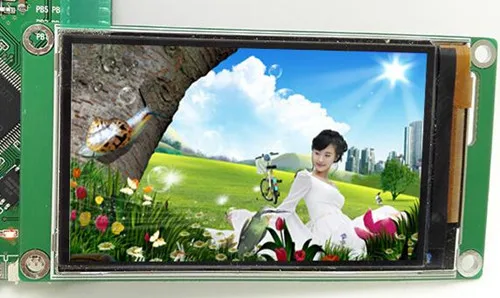 Ips 2,8 дюймов 40P 262K TFT ЖК-экран(16:9) R61525 Привод IC 9/16 бит MCU интерфейс 240(RGB)* 400(Borad/без платы - Цвет: 9Bit Screen Board