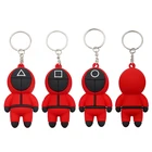 Брелок для ключей, 3D брелки в виде фигурок, маски, 6 круглых головок, для косплея, для женщин, мужчин, детей, украшение для автомобиля, подарки