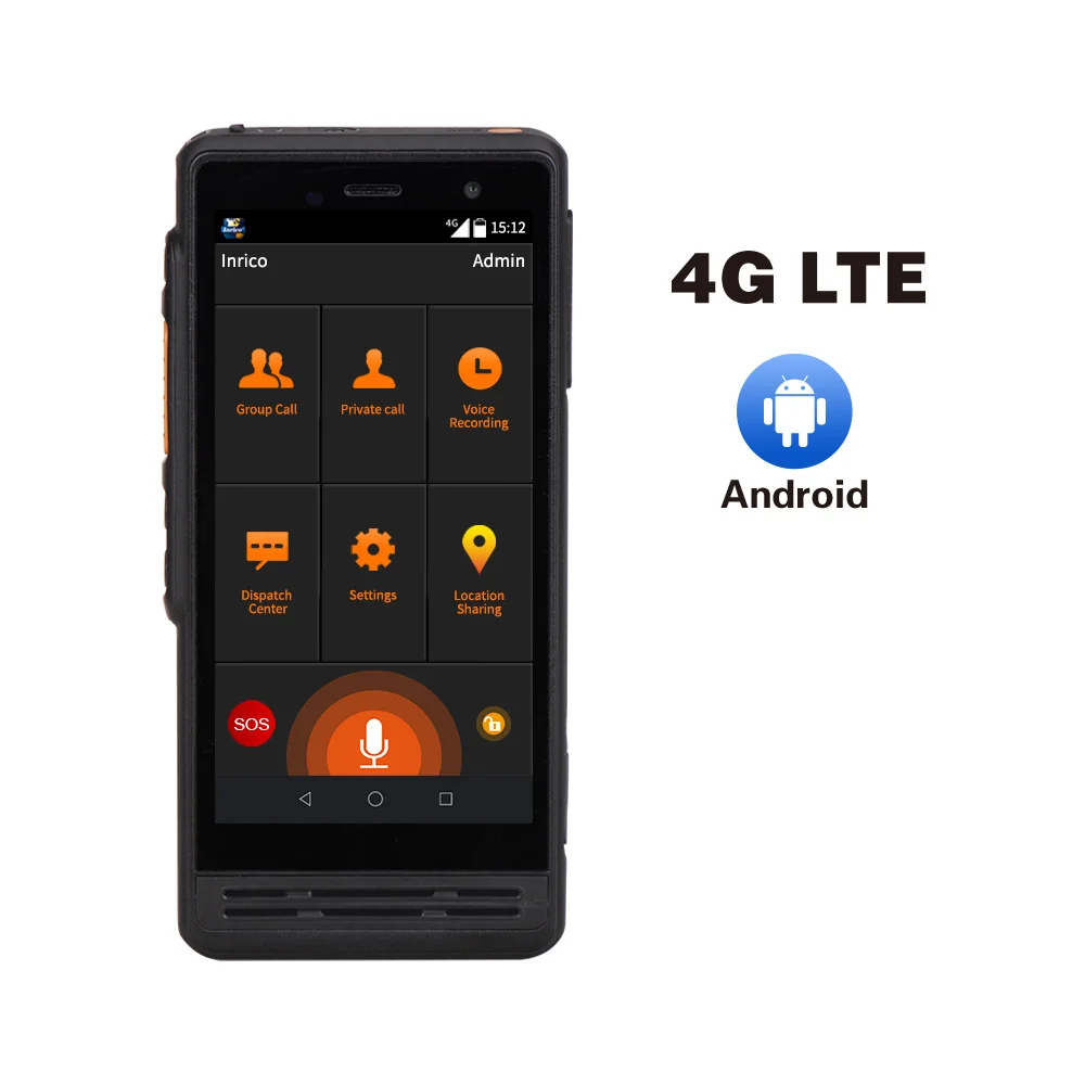 Inrico S300 4G PoC Radio Zello Walkie Talkie с кнопкой SOS global call Android 8 1 смартфон 2 Гб (RAM)+ 16 (ROM) мобильный