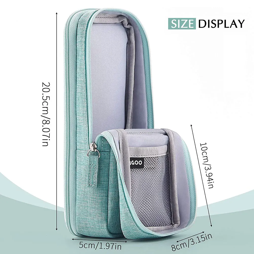 

Pencil Case Pen Pouch Bag Large Capacity Pencil Holder Double-Layer Multifunctional For School Office Adult Student Stationery