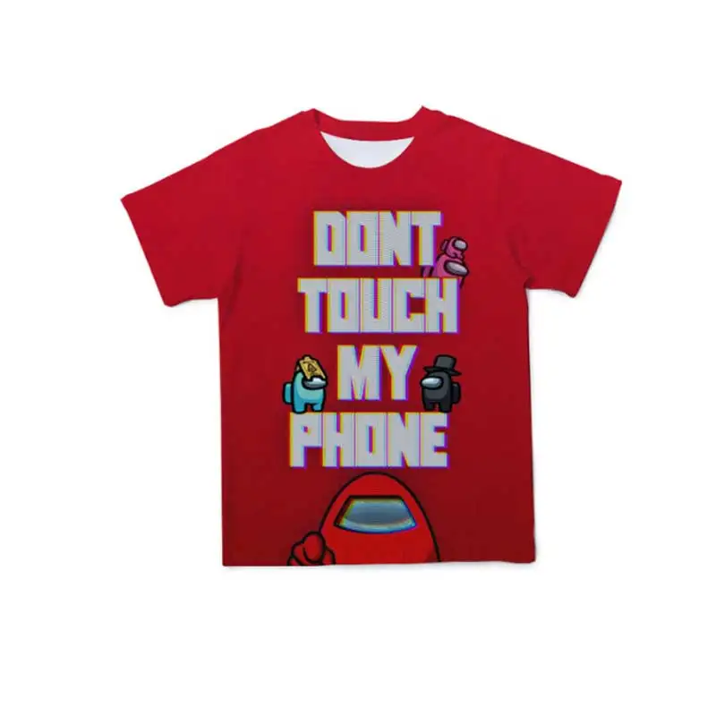 

2021Trend Most Popular Games Among Us Summer Men/Women/Children 3D Streetwear Breathable Polyester T-Shirt O-Neck