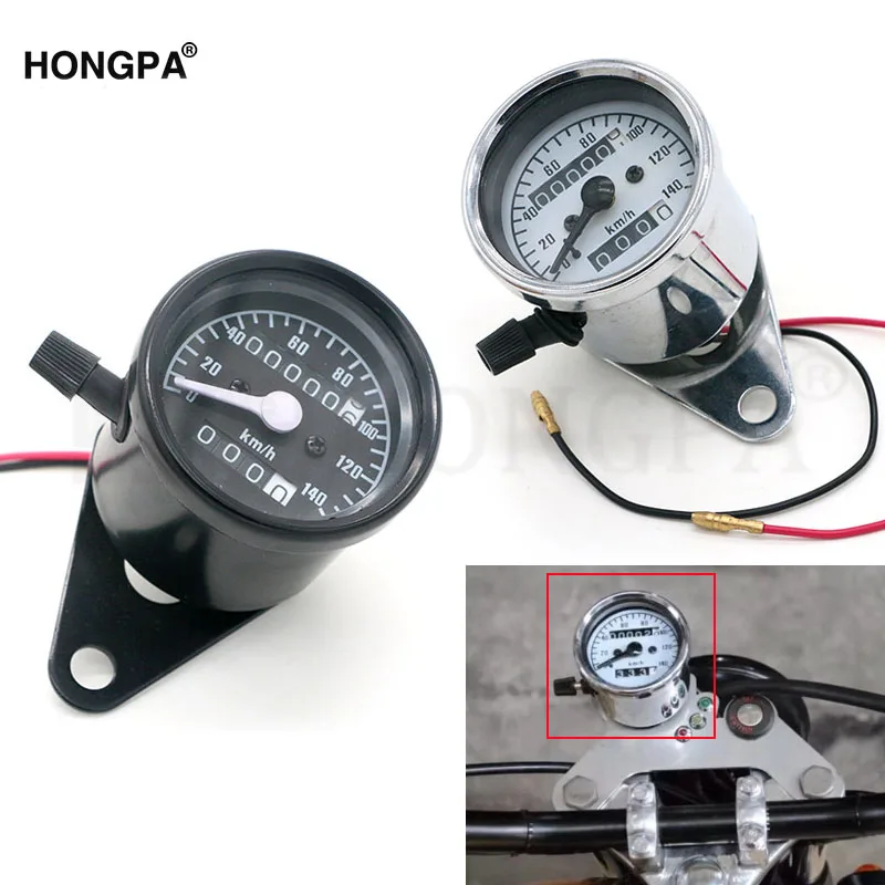 Универсальный 12В желтый ночник для мотоцикла спидометр металлический корпус