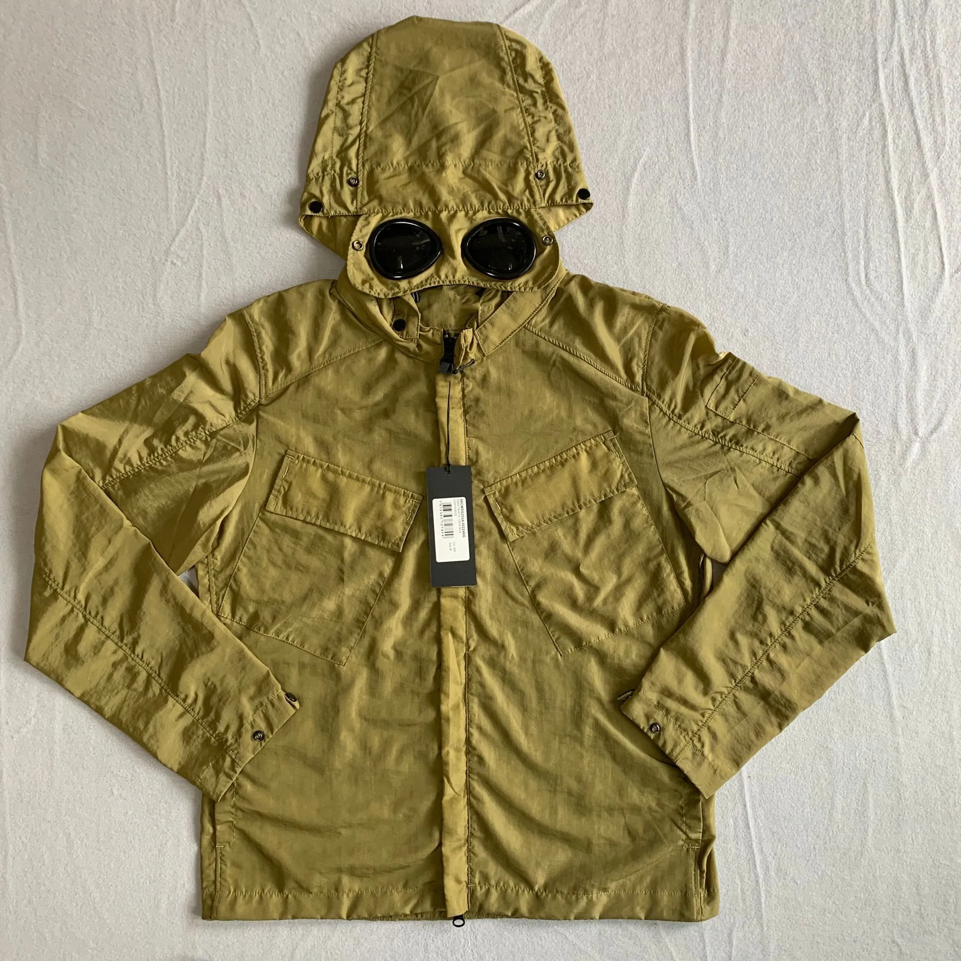 

Fashion Men's Plus Size Zip with Hat Zipper Pocket Jacket Long Sleeve Thin Streetwear Windbreaker men jacket men jacket jackets