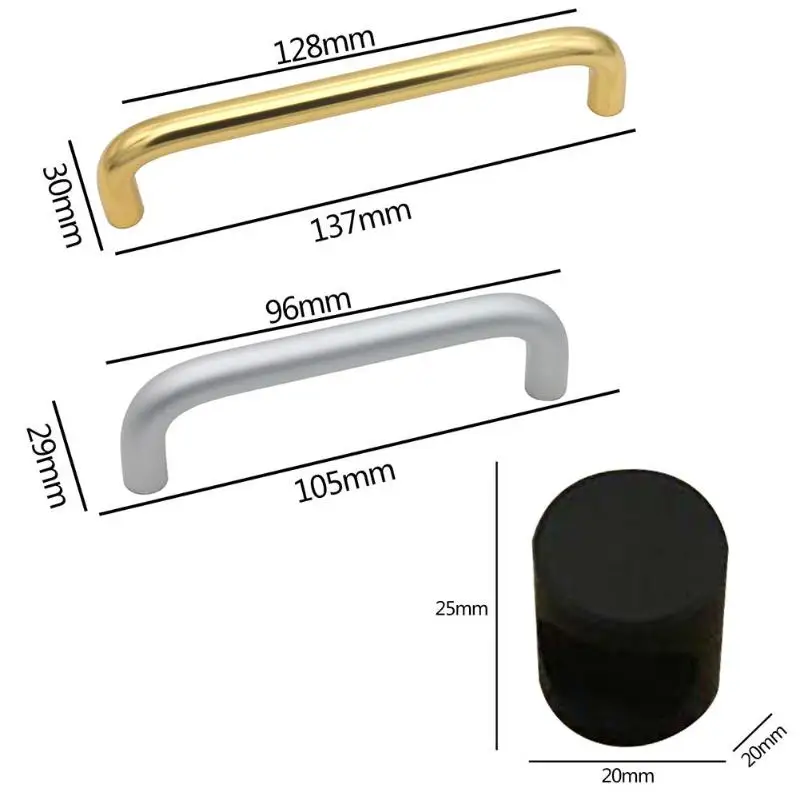 Ручки для кухонных дверей шкафчики с прямой ручкой из алюминиевого сплава мебели