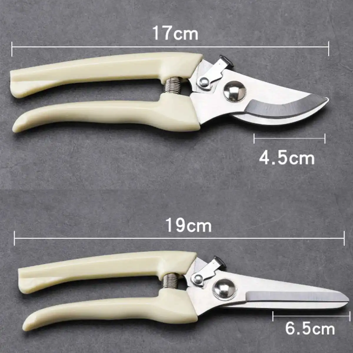 

Doersupp Straight/Bend Safety Design Gardening Scissors Pruning Shears Stainless Fruit Branch Scissors Secateurs Trimmer Tool