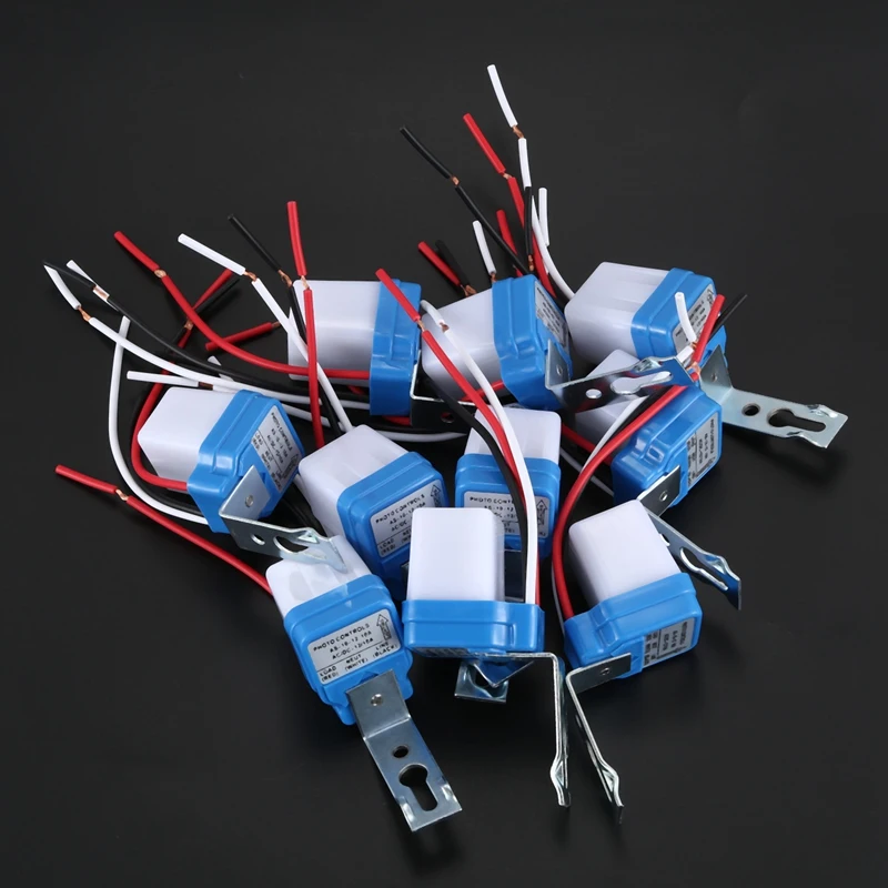 10 шт. авто вкл выкл фотостудия уличный свет переключатель датчика AC/DC 12V 10A |