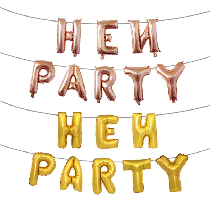 16-дюймовый женский мальчишвечерние вечеринка курица алюминиевая пленка буквы