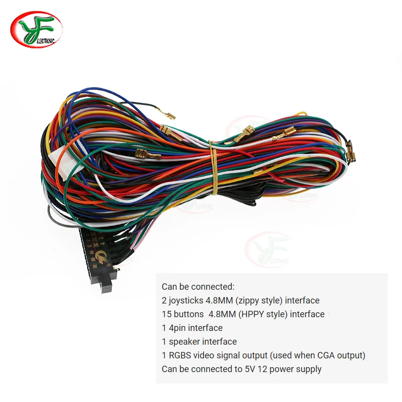 Jamma провод жгут 28 pin jamma loom zippy джойстик стиль happ Кнопка Разъем для аркадного шкафа