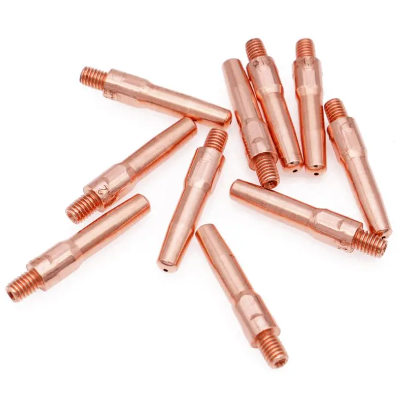

10 Pcs M6x8.8 Welding Nozzle Contact Tips Multipurpose Gas Diffuser Connector New