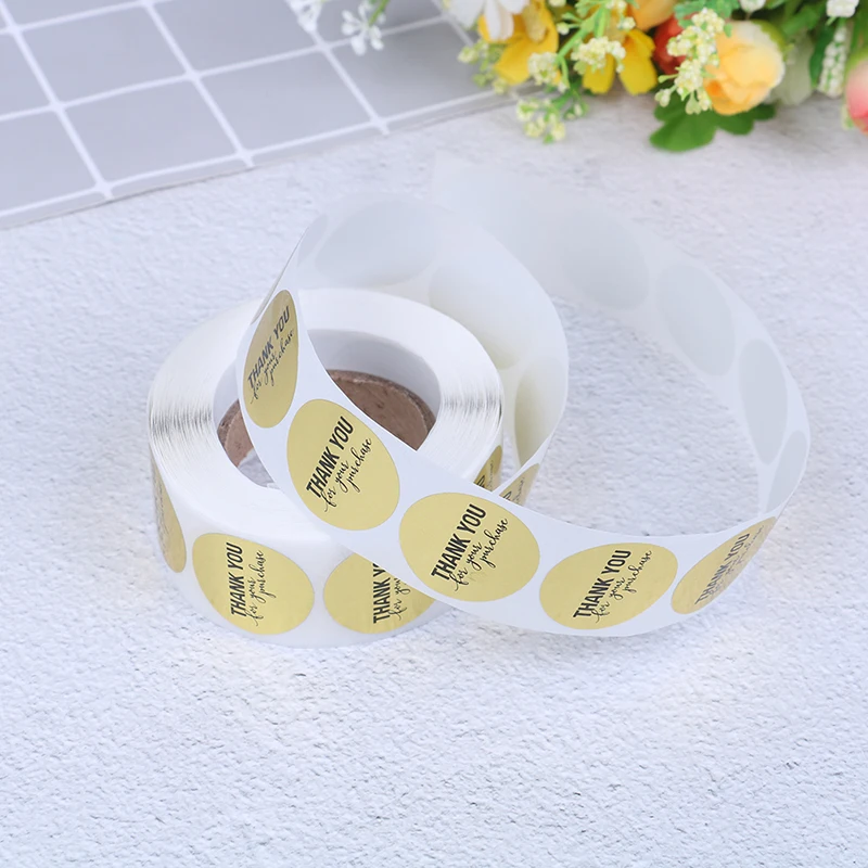 

500pcs THANK YOU for your purchase Stickers Package seal labels scrapbooking
