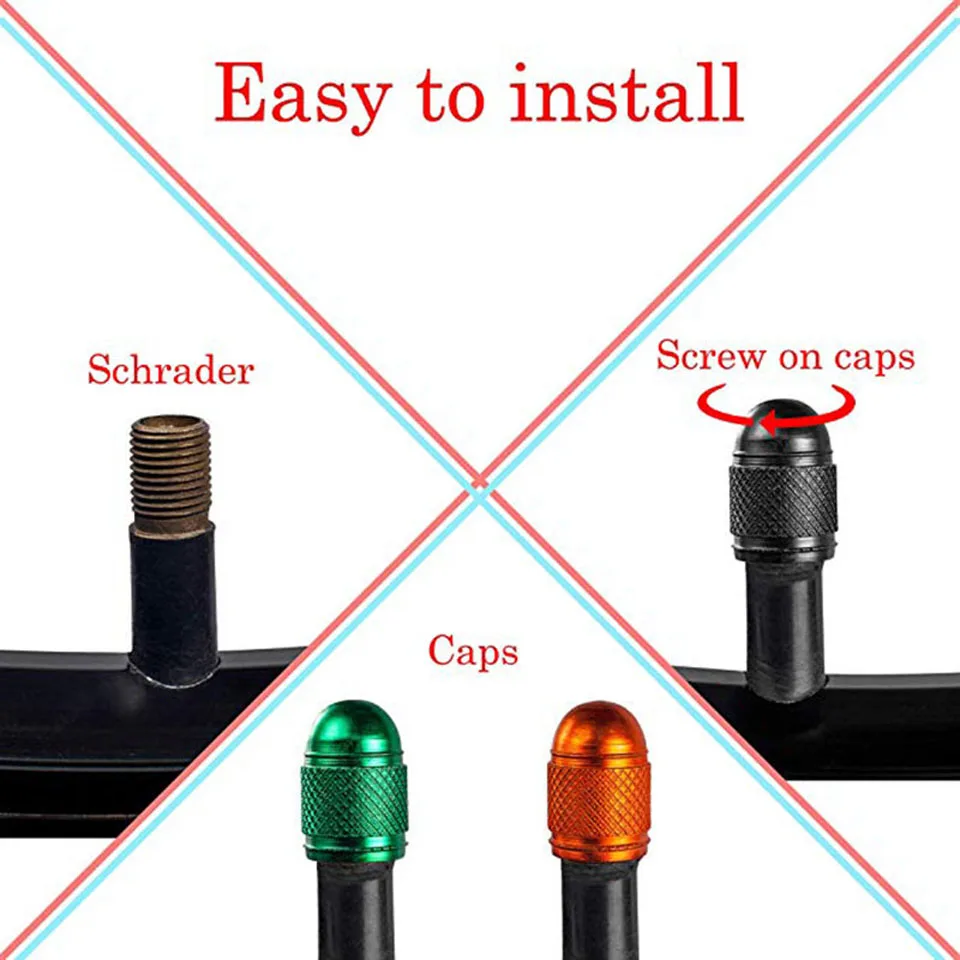 4 Buah Penutup Pelindung Ban Roda Sepeda Tahan Debu Penutup Ban Katup Presta Sepeda Penutup Debu Aksesori Mobil Schrader