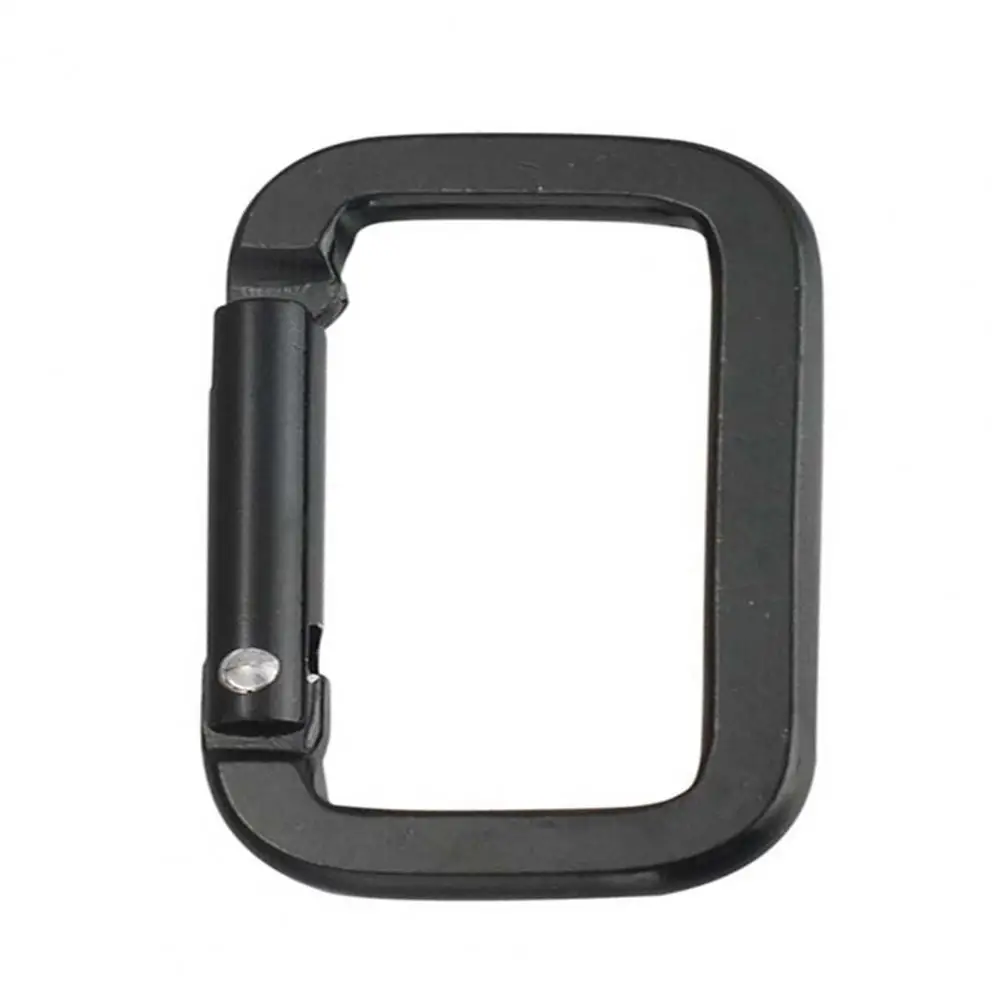 

Multi-Function Safety Buckle Camping Carabiner Black Square Fast Hangs Backpack Pendant Mini Buckle Outdoor Tool