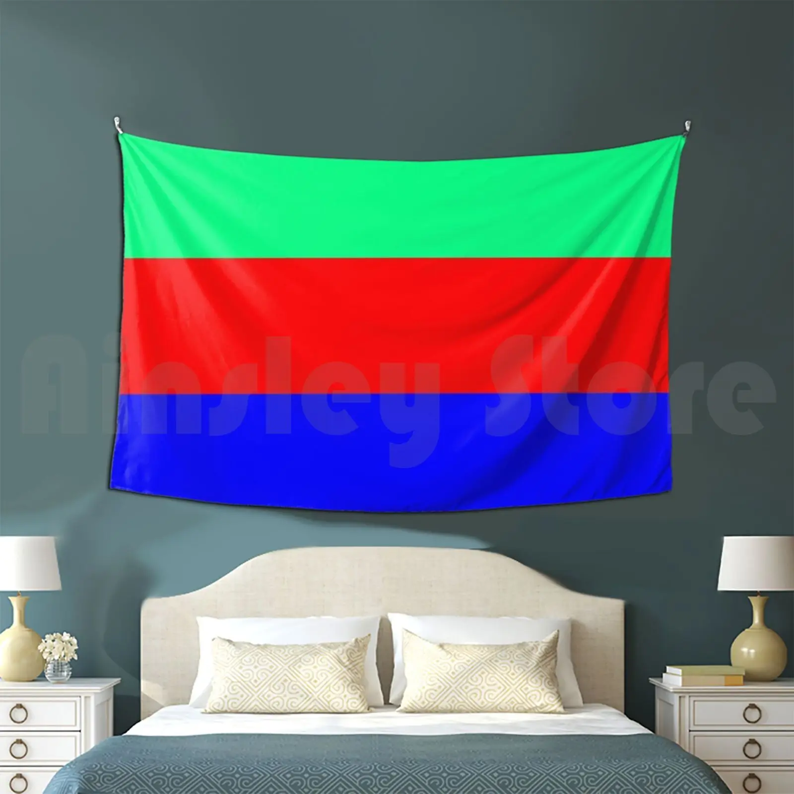 

Bahía Solano Tapestry Living Room Bedroom Bahía Solano Flag Flags Chocó Department Colombia