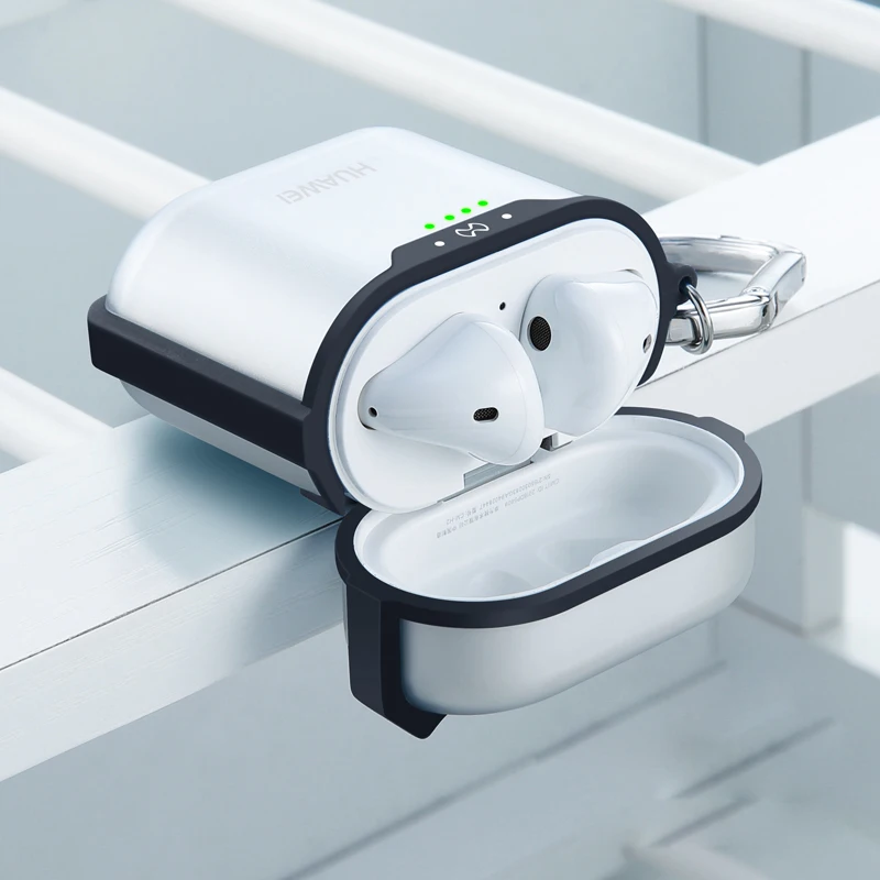 black earphone case Для huawei FreeBuds 2 Pro Наушники чехол Xundd подушки безопасности противоударный чехол для Honor FlyPods Pro FlyPods чехол FreeBuds чехол - Цвет: black earphone case