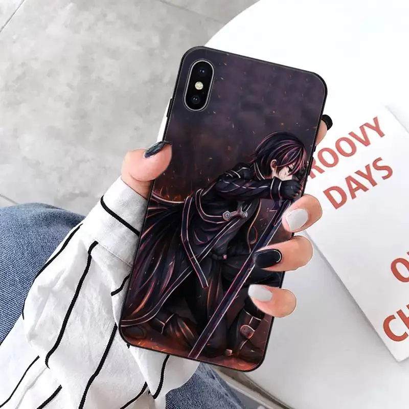 

Sword Art Online SAO anime Phone Case for iPhone 11 12 pro XS MAX 8 7 6 6S Plus X 5S SE 2020 XR mini