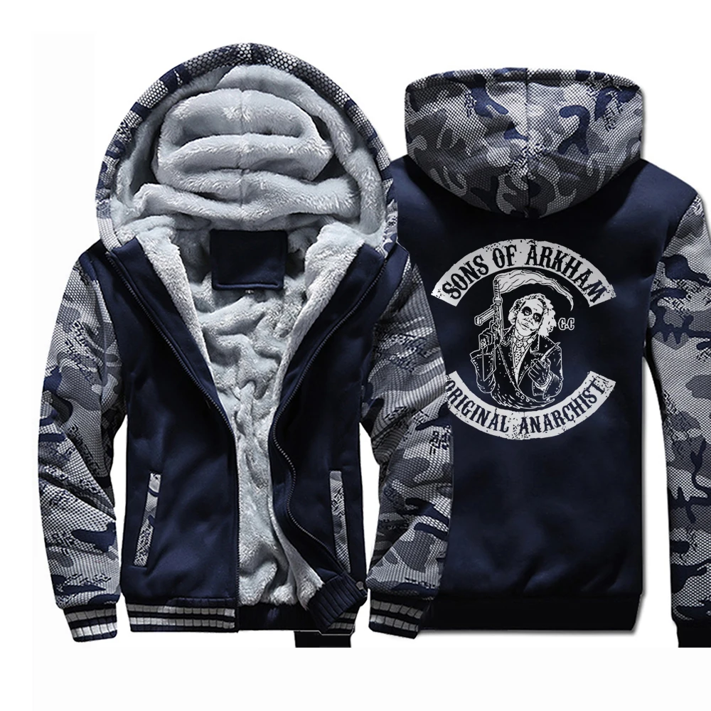 

Autumn And Winter Thick Fleece Mens Hooded Viking Odin Print Street Tops Daily Hoodie For Men'S Outdoor Graphic Hoodies Men