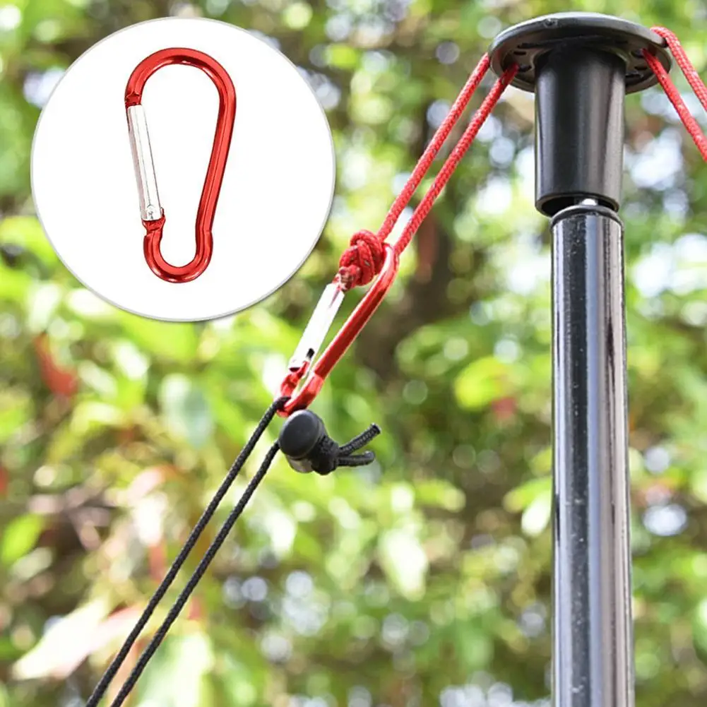 

75% Discounts Hot! 10Pcs Spring Snap Hook Heavy Duty Gourd-shaped Outdoor Accessories Camping Traveling Hiking Keychains Carabin