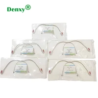 denxy 5pc high quality dental orthodontic extraoral face universal bow with cuspid model hook dent medical class stainless steel