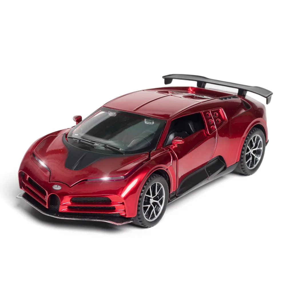 

Bisney Bugatti 110th Anniversary Edition Model 1/32 Diecast Supercar Pull Back Model Car Products Indoor Decoration Collection