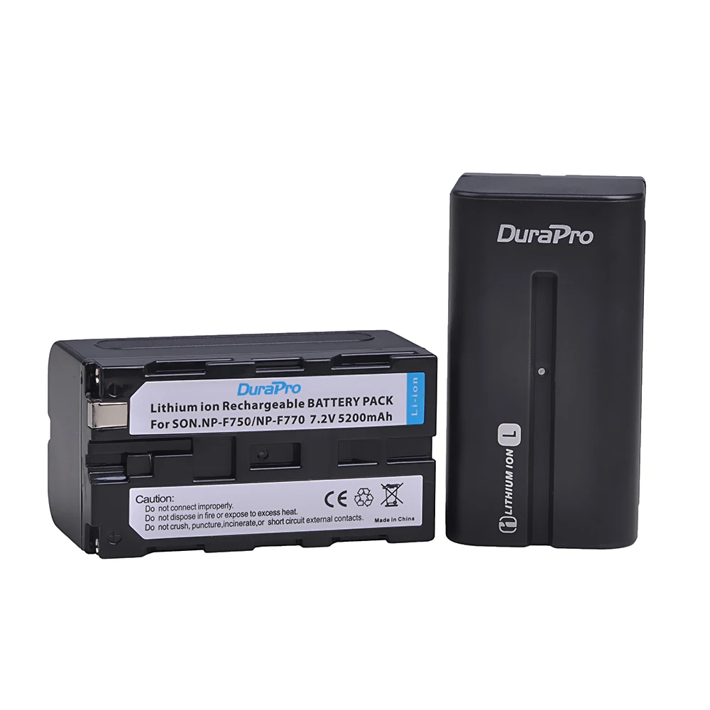 4 шт. 5200 мАч NP-F750 NP-F770 аккумуляторная батарея + USB двойное зарядное устройство для