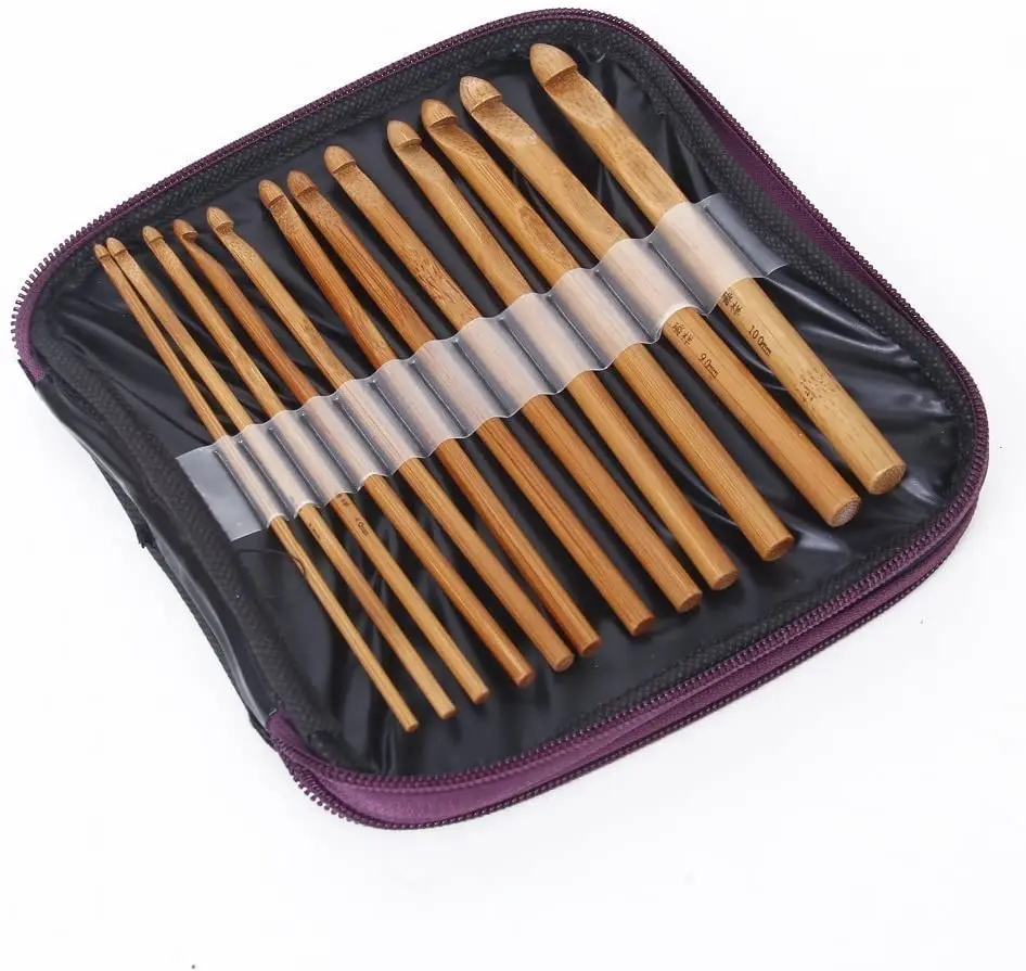 Набор крючков для вязания крючком 20 шт. с чехлом|Швейные инструменты и