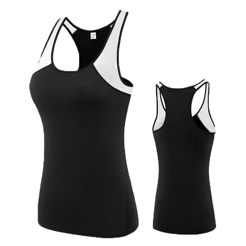 Женский жилет для йоги спортивные топы фитнеса бега без рукавов быстросохнущие