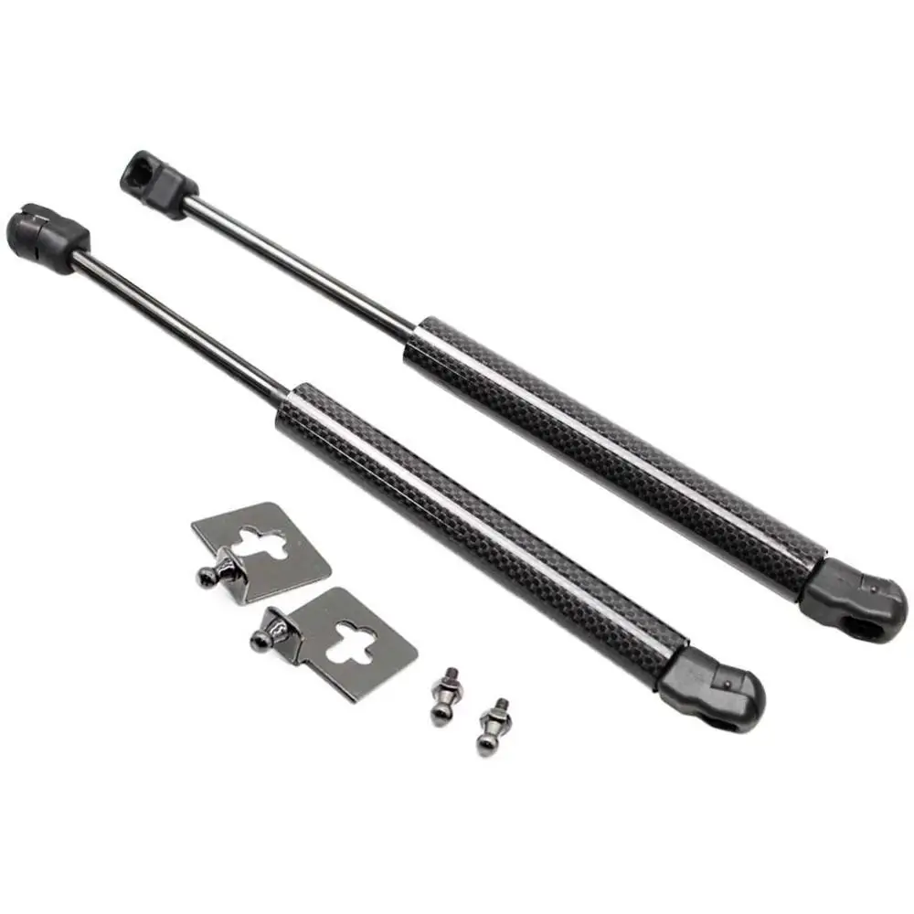 black carbon fiber Для Infiniti QX4/Nissan Terrano Regulus 1996-2004 передний капот из углеродного волокна изменить газовые счетчики Лифт Поддержка амортизаторы - Цвет: black carbon fiber