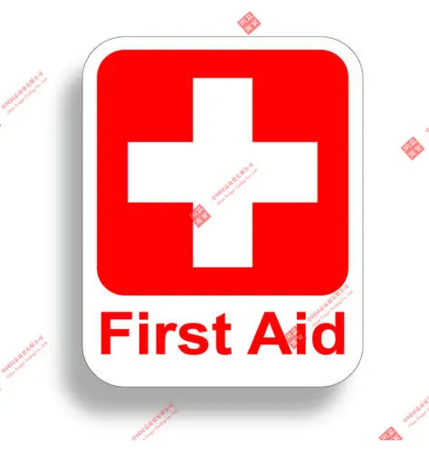

Interesting Car Stickers Emergency First Aid Kit Car Styling PVC Vinyl Motorcycl Accessories