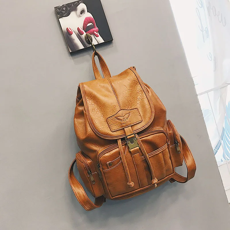 Новинка 2020 женский рюкзак Ретро стиль Повседневный студенческий женская