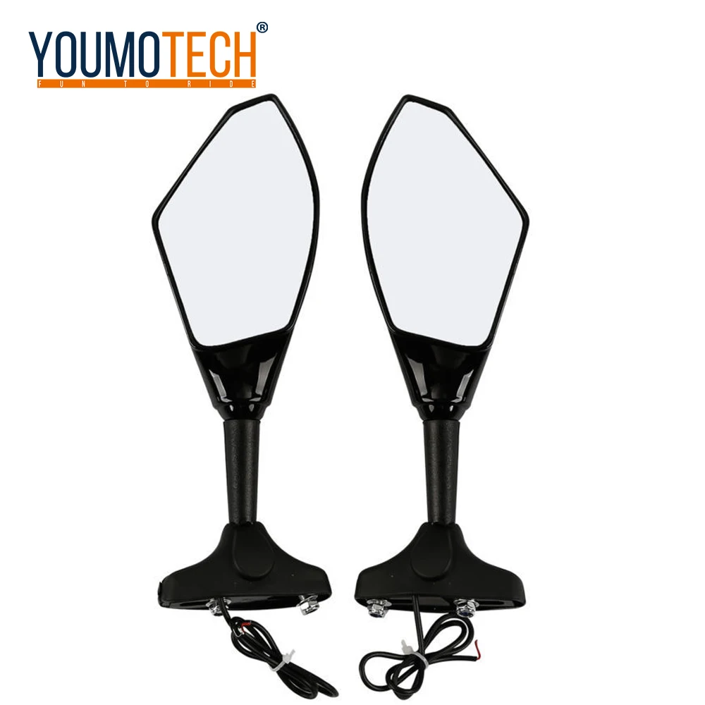 Мотоциклетные светодиодные зеркала поворотника для KAWASAKI NINJA 6R 9R 650R 250R 636 YAMAHA YZF R1 R6
