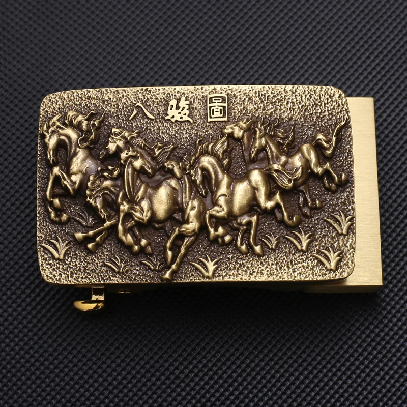 Автоматическая пряжка для ремня мужчин ремень из натуральной воловьей кожи