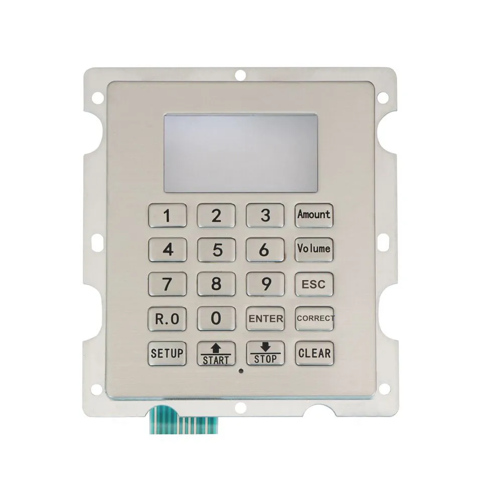 Customized Panel Mount Fuel Dispenser Keypad Rugged Stainless Steel Gas Station Keyboard With 20 Keys | Компьютеры и офис