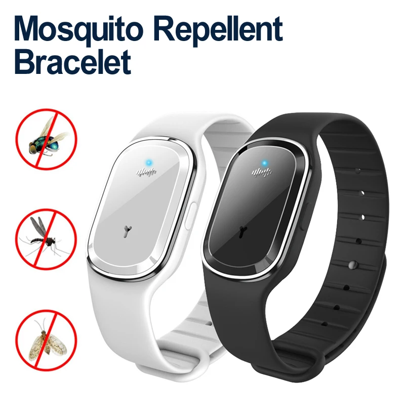 

Mosquito Repellent Bracelet Ultrasonic Anti Mosquito Insect Pest Bugs Repellent Repeller Wrist Bracelet Waterproof Pest Insect