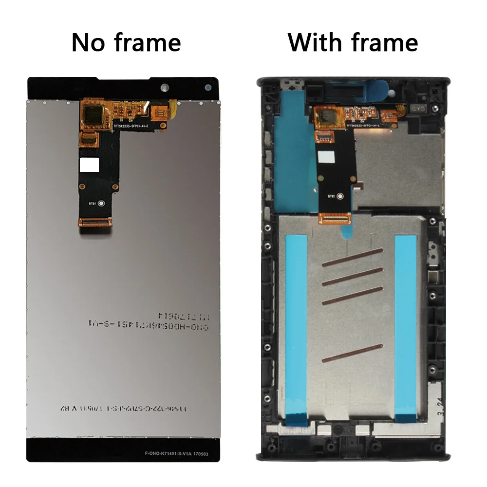 ЖК-дисплей 5 дюйма для SONY Xperia L1 экран G3312 G3311 G3313 сенсорный дигитайзер в сборе Sony
