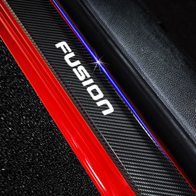 Автомобильные наклейки для Ford Fusion декоративная Накладка на порог автомобиля из