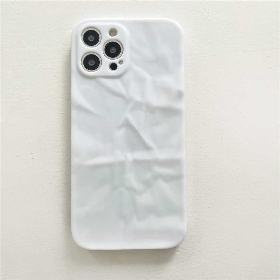 Роскошный милый 3D чехол светящийся простой белый для телефона iPhone 11 12 13 Pro XS Max XR X 7