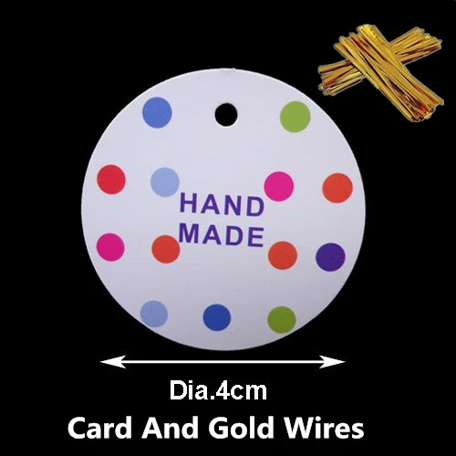Dot Hand Made Card LBSISI Life, 100 шт, печенье в виде пальцев, пакеты для печенья, белое кружево, длинный пластиковый подарок, сделай сам, крафт-карта, упаковка для капкейков, самоклеющаяся сумка - Цвет: Dot Hand Made Card