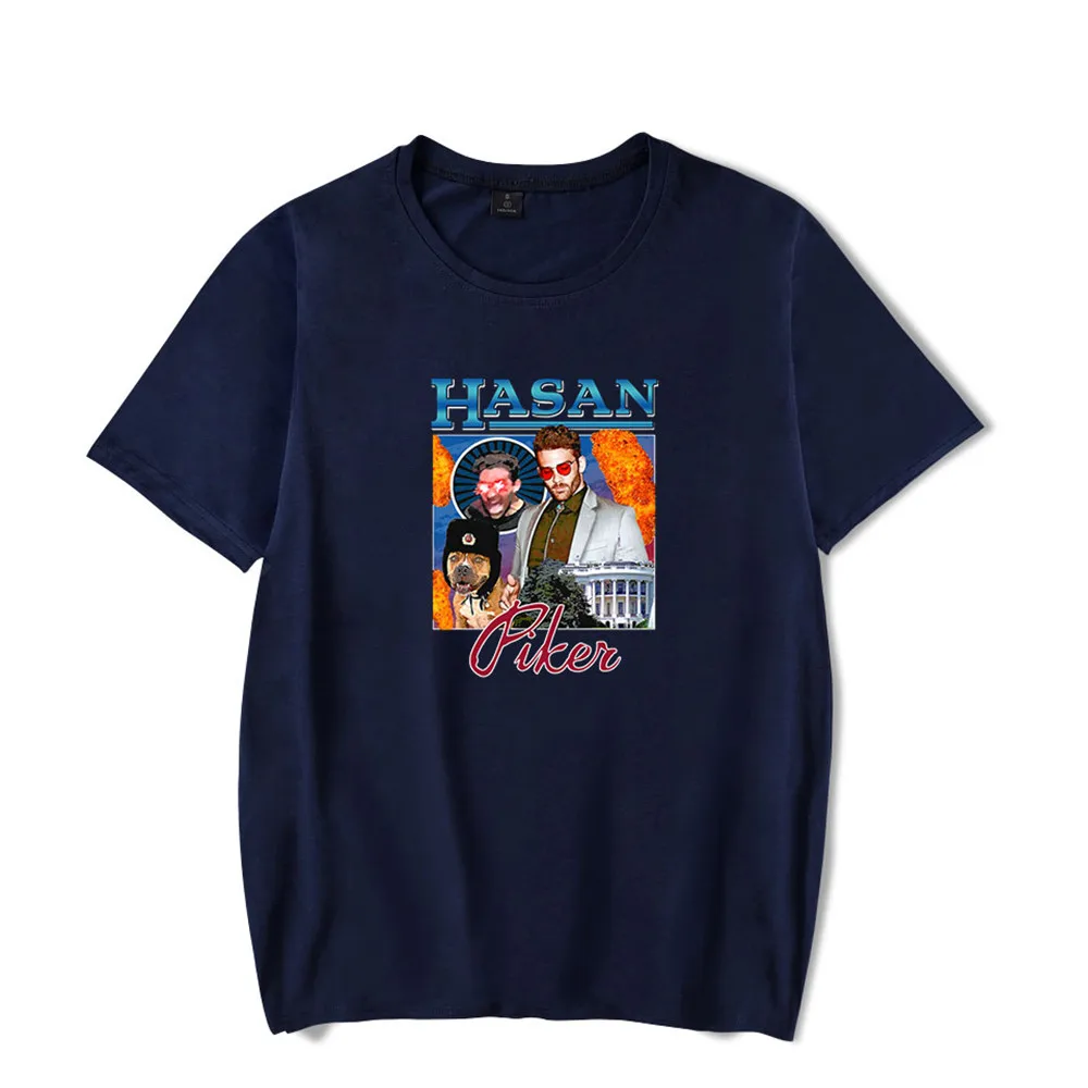 

WAWNI Hasan Piker T Shirt Summer O-neck Hip-hop Clothes Casual Tee Shirt Harajuku Short Sleeve Tops Oversized Style T-shirt 2021