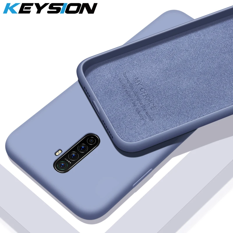 Жидкий силиконовый чехол KEYSION для Realme X2 Pro XT Q 5 Роскошная мягкая резиновая задняя