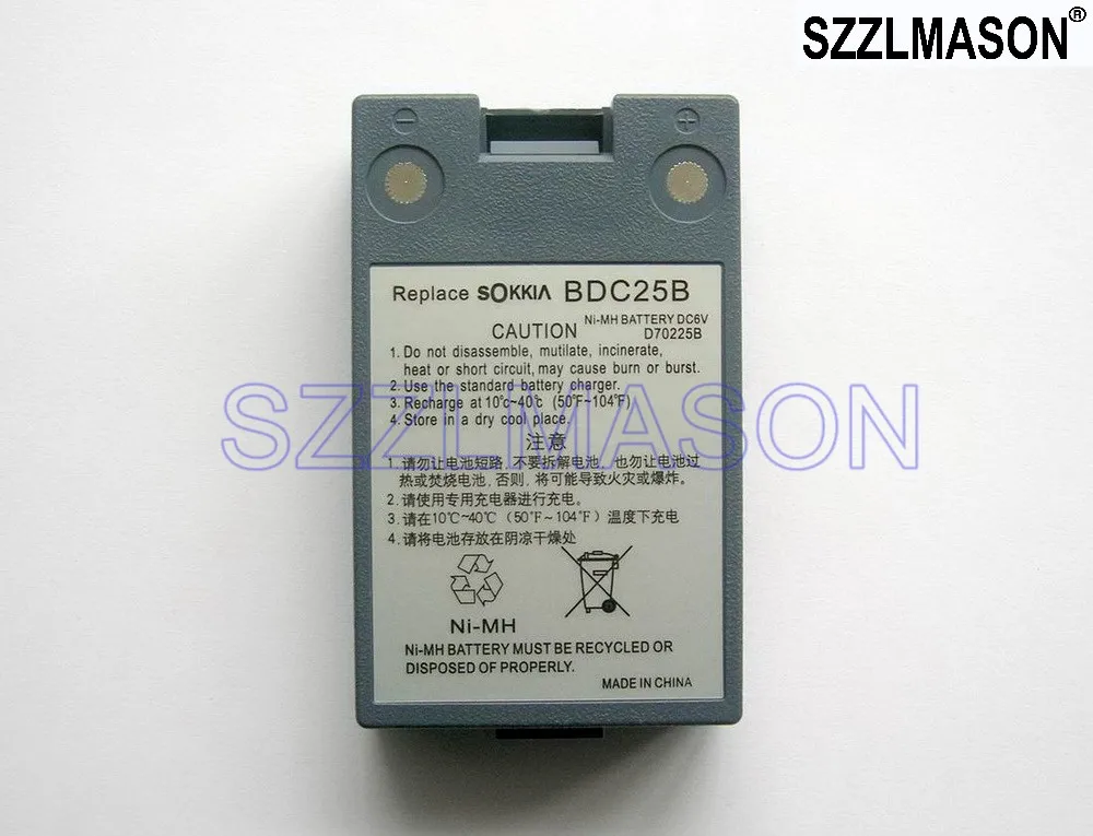 Высокое качество и 100% абсолютно новый аккумулятор Sokkia BDC25 BDC25A BDC25B Ni MH высокое