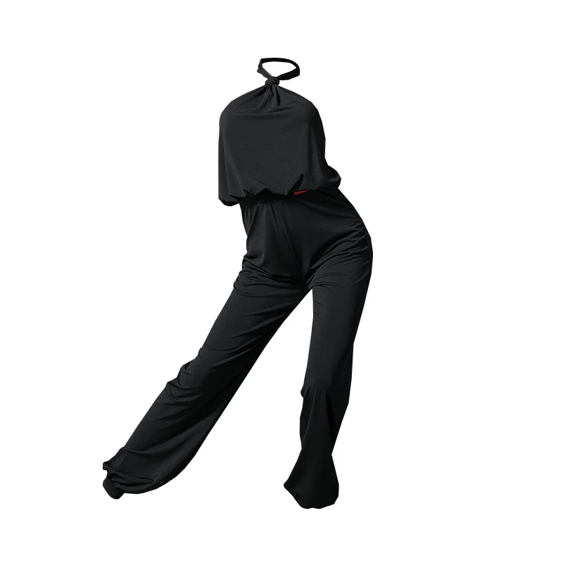 

Fashion Latin Dance Pants Female Adult Sleeveless Jumpsuit Loose Dance Pants National Standard Modern Practice Pants DWY4125
