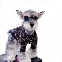warm cotton pet dog clothes fashion brand pet coat puppy dogs jacket french bulldog dark coffee dog clothing b1503