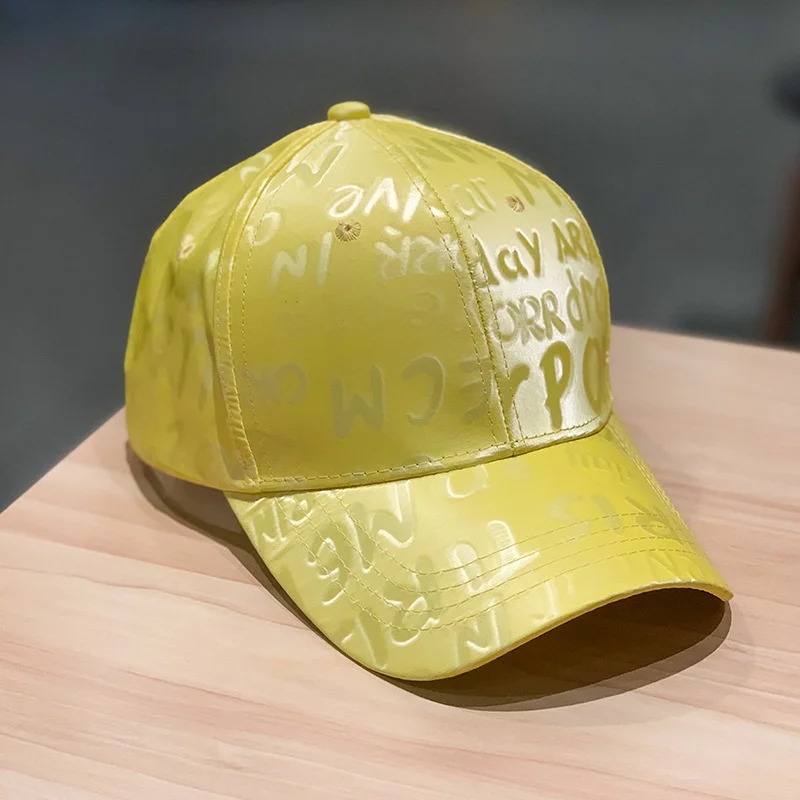 

Letter cap female matte smooth personality fashion graffiti baseball cap male spring and summer casual sun hat fashion