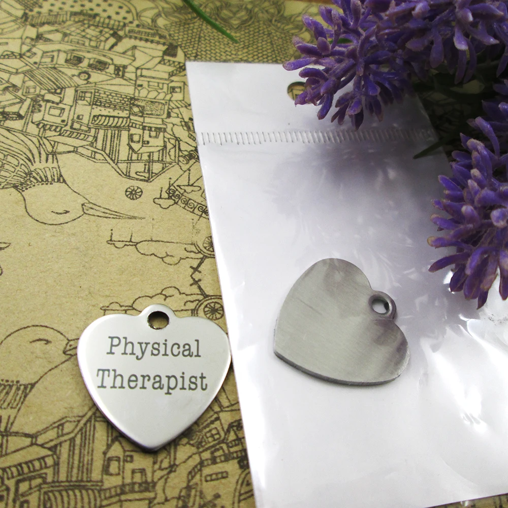 10 шт &quotфизиотерапевт&quot из нержавеющей стали амулеты больше стиля для выбора DIY