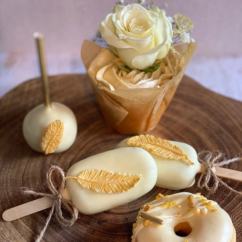 4/8 отверстие Еда силиконовая формочка для мороженого с барабанные палочки DIY