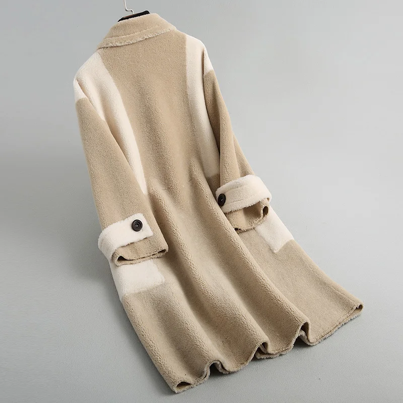 Casacas para mujer invierno новинка 2020 Настоящая Шерсть шуба теплая замша Вельветовая