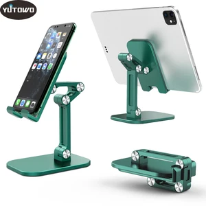 foldable desk mobile phone holder stand for iphone ipad pro adjustable cell smartphone stand tablet flexible metal table desktop free global shipping