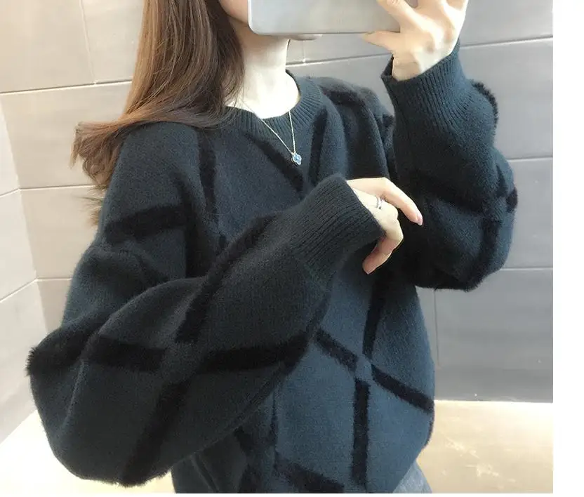 

2021 spring and autumn winter with New style fashion Long sleeve Women's Sweater coat